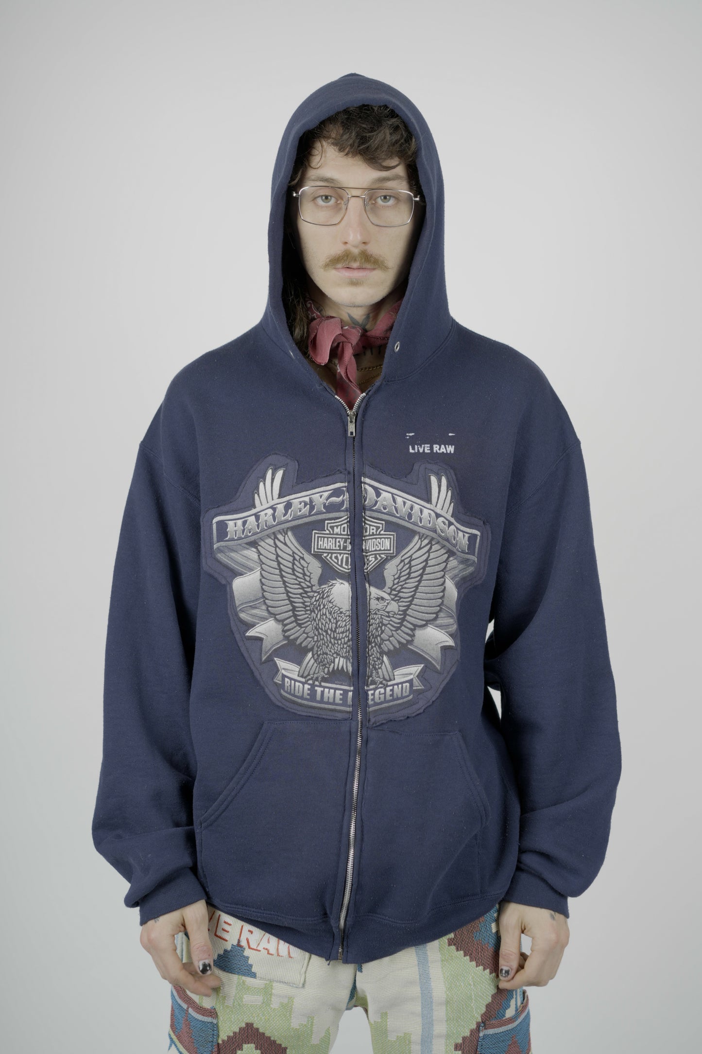 NAVY HARLEY HOOD