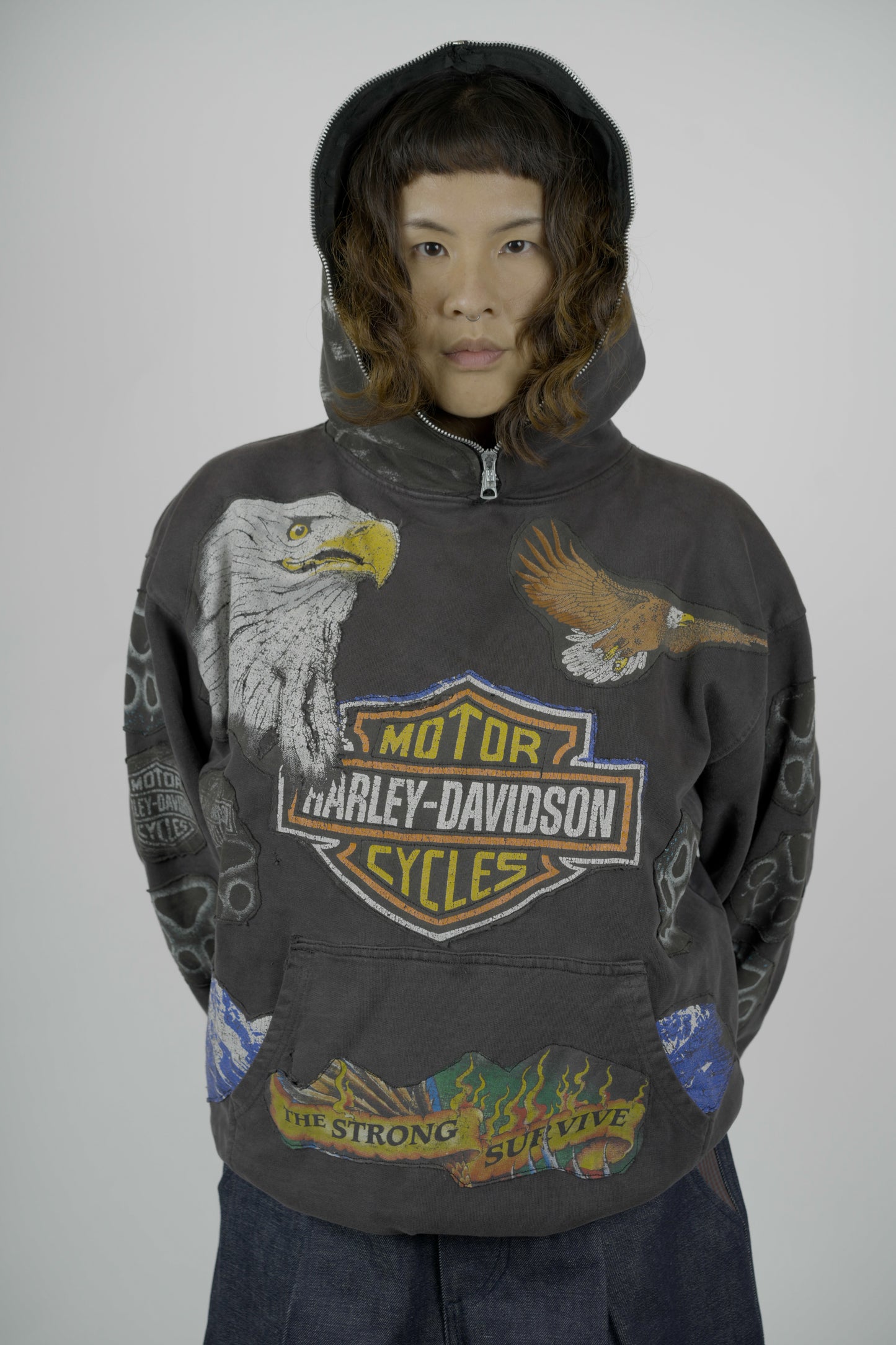 ZIP FACE HARLEY HOOD